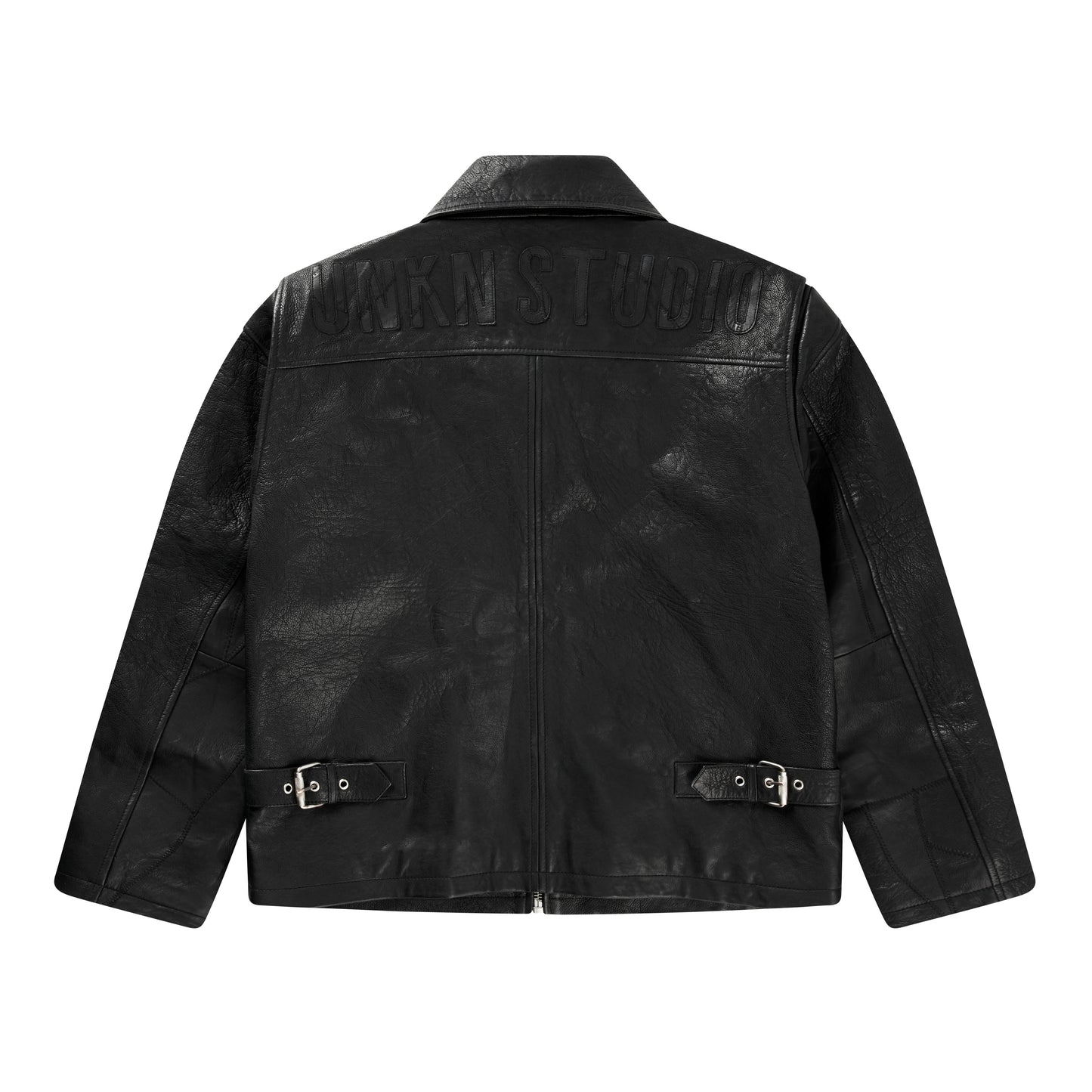 Alva patchwork jacket black/Black leather jacket